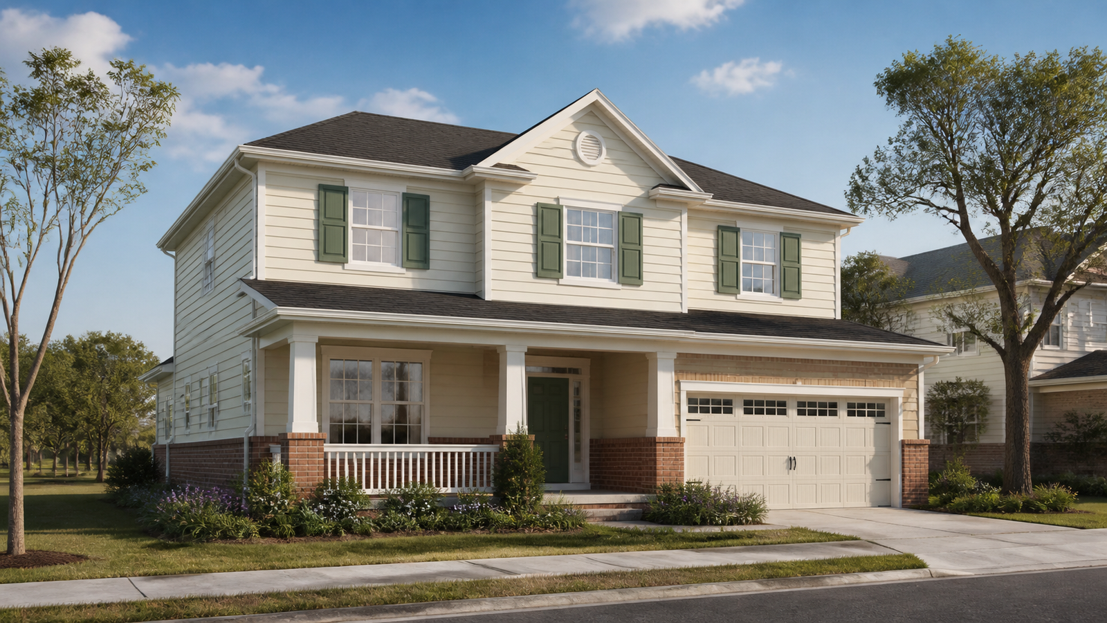 Conceito de casa single family de entrada