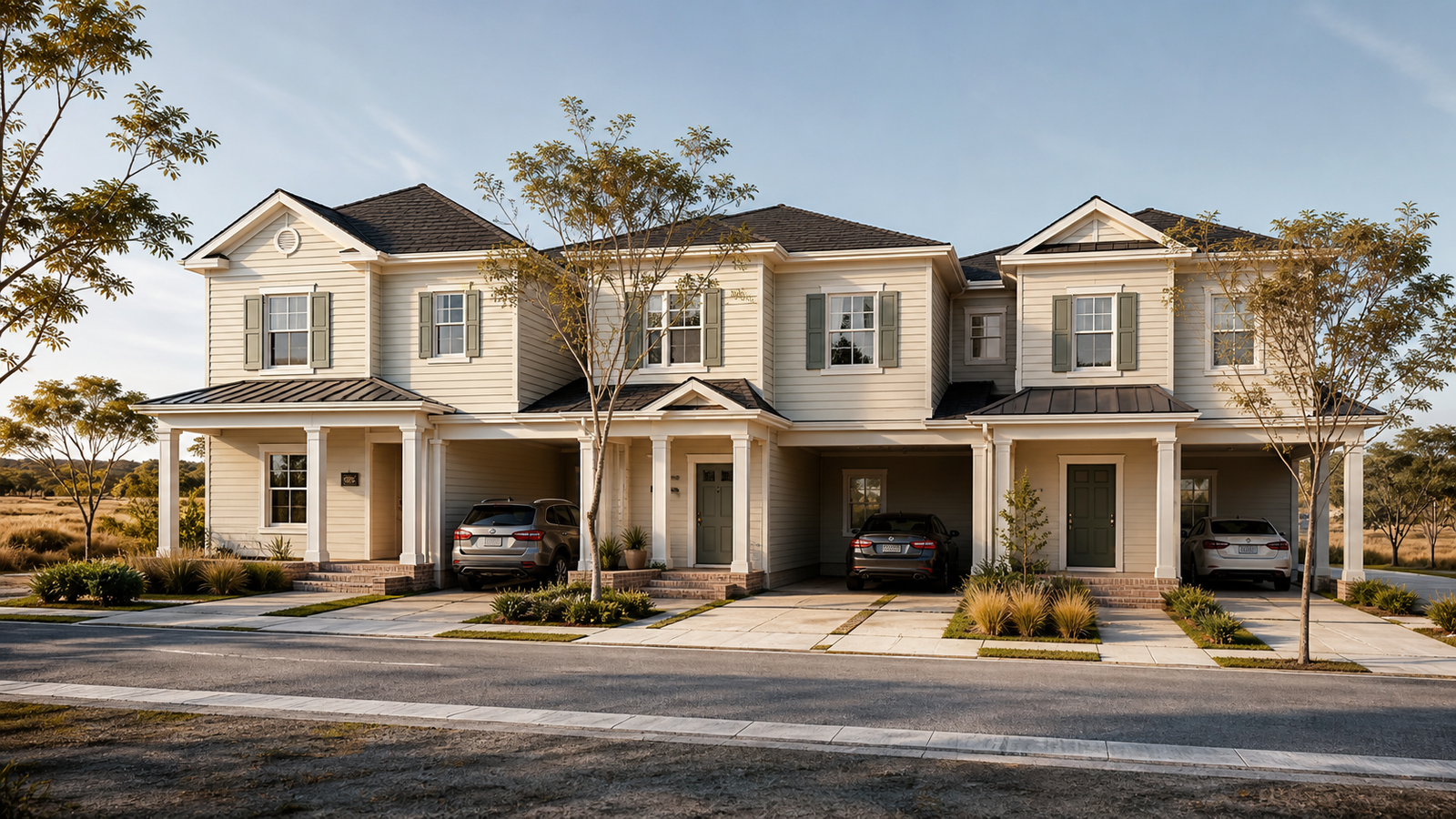 Conceito de casas multifamily